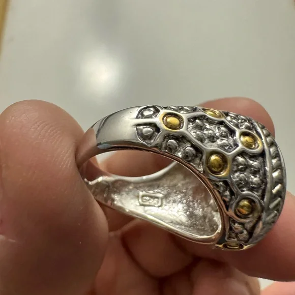 Large Rhinestone 925 Cocktail Rings - Picture 5 of 9